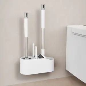 벽걸이 변기솔 욕실 청소 세트 무타공 디자인/변기/세척솔/청소솔/화장실/브러쉬/브러시/용품/도구