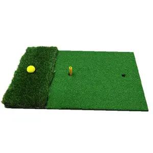 골프 연습 매트 2단 인모 잔디 스윙 퍼팅 연습 실내 골프장 훈련 용품 홈 연습