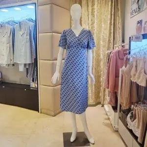 [비너스]VGNS124_반팔 스판 컵드레스 홈웨어