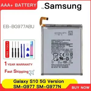 S10 5G 버전 X 교체 용 전화 배터리 4500mAh + 도구 EB-BG977ABU