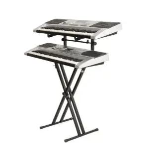 2단건반받침대 스텐드 브래킷 전자건반 블랙 피아노 스탠드 선반 거치대 전자키보드 프레임