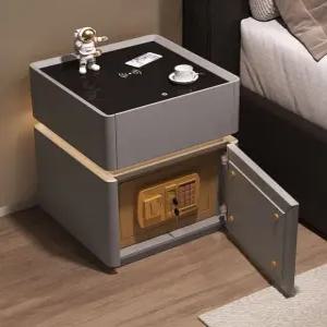 스마트협탁 사이드 조명 잠금장치 무선충전기 모듈 서랍장 수납 충전 스마트 수납장 서랍