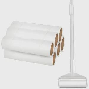 생활공식 사선컷팅 강력 테이프클리너 3단 롱핸들 본품 + 리필 6p + 케이스 세트 숏핸들 17.3 x... 1개