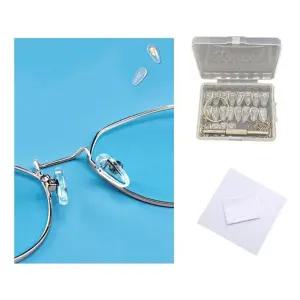 안경 코받침 코패드 20개+공구 세트 실리콘 논슬립 jYf2+9UFX