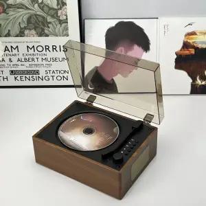 왓플러스 WhatPlus C300 플레이어 인테리어 스피커 레트로 CD 앨범 블루투스 올