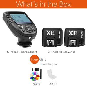 Godox XPro-N i-TTL 2.4G 무선 고속 동기 X 시스템 트리거 + Godox 2x X1R-N 수신기 카메라