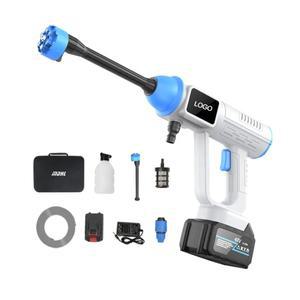 48v 무선 고압 자동차 세탁기 충전식 스프레이 LCD 관개를위한 휴대용 물 청소 기계