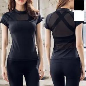 KJN-S58 여자반팔티레쉬가드요가복 W11DBD8