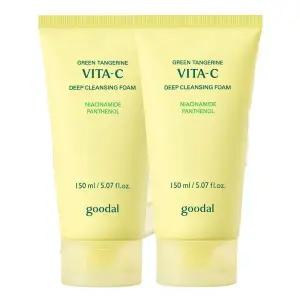 (리뉴얼)구달 청귤 비타C 딥 클렌징 폼 150ml x 2개