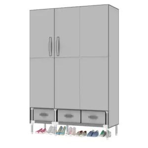 원룸 패브릭 수납장 선반 옷장 드레스룸 공간 이불 분리형 정리함 조립식