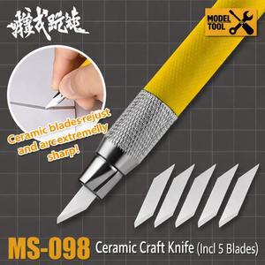 MSWZ MS098 세라믹 스크래핑 모델 블레이드 개 너브 나이프 5 DIY 취미 펜 세트 파팅 도구 나이프 조각 도구 제거