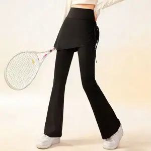 하이 여성 요가복 레깅스 스트레치 여성 필라테스 레깅스 부츠컷 플레어