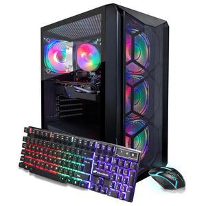 STGAubron 게이밍 PC 데스크탑 컴퓨터 AMD Ryzen 5 5500 최대 4 2G GeForce RTX 3060 12G 16G DDR4 1T SSD WiFi 6 BT 2 RGB 팬 x4 Windows 11
