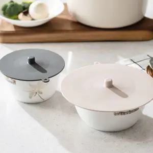 실리콘 덮개 다용도 조리용 음식 실리콘 뚜껑 주방 식기세척기 보관용 레인지 반찬 밀폐 접시 전자 냄비