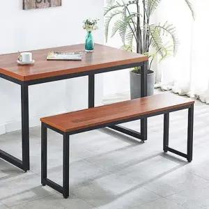 원목 벤치 의자 인테리어 디자인 3인용 카페 벤치 의자 멀바우 1200 프레임 300 테라스 조립식 470 빈티지