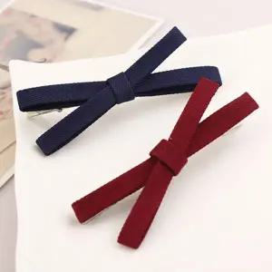 집게 데일리 심플 머리핀 여성 리본 헤어핀 액세서리핀