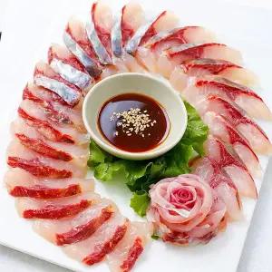 당일바리 제철 활 숭어회 필렛 600g 초장세트 보리숭어 바로먹는 신선 제철회