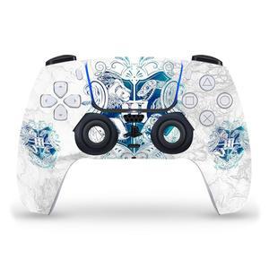 헤드 케이스 디자인 공식 라이선스 해리 포터 호그와트 아구아멘티 그래픽 비닐 페이스플레이트 스티커 게이밍 스킨 데칼 커버, 소니 플레이스테이션 5 PS5 듀얼센스 컨트롤러와 호환됨