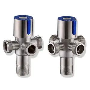 스테인레스 수도꼭지 다용도 급수 싱크대 수도 부품 세면대 밸브 주방 물분배 가정용 수도관 샤워기 냉온수