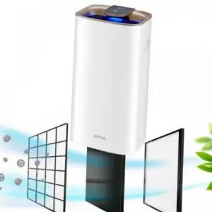 원룸 공기 청정기 휴대용 탁상용 무소음 소형 공기 청정기 필터 침실용 스마트터치 미세먼지 측정기 차량용