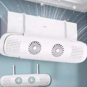 실내 에어컨 바람막이 가정용 무타공 사계절 벽걸이 에어컨 바람막이 냉난방 조절형 디플렉터 직바람