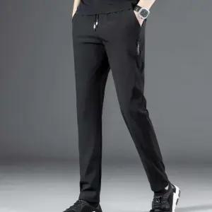 남자 얇고 부드러운 소재 트레이닝팬츠 밴딩팬츠 WSW1+4Sov