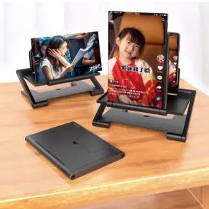 스마트폰 화면 확대기 휴대용 접이식 탁상 스마트폰 스크린 확대기 거치대 탁상용