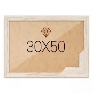 보석십자수액자 30x50 고급형 우드 라떼