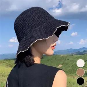 비욘드라이프 꽃잎 테두리 버킷햇 ELM-206