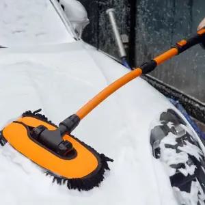 세차용 솔 회전형 탈착식 세차봉 자동차 세차 브러쉬 차량용 셔닐 봉걸레 스펀지 관리 밀대 외부 타월 걸레