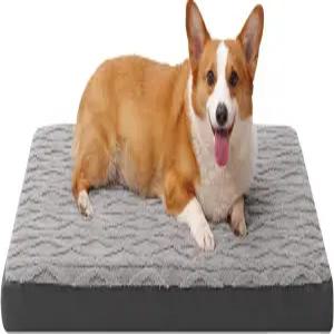 마이한다시 정형외과 개 침대 - 미끄럼 방지 바닥 작은 개와 고양이를 위한 부드러운 메모리 폼 매트리스