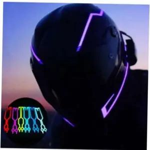 오토바이 헬멧 led 드레스 라인 방수 오토바이 헬멧 발광 스티커 면발광 라이딩 튜닝 데칼 외관 야간 램프