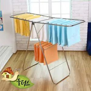 y형 빨래 건조대 스탠드형 실내 이동식 스테인레스 빨래 건조대 접이식 다용도 대형 베란다