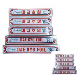 뮤 김밥포장 알루미늄 요리 구이호일 쿠킹 크린 은박 330x30호