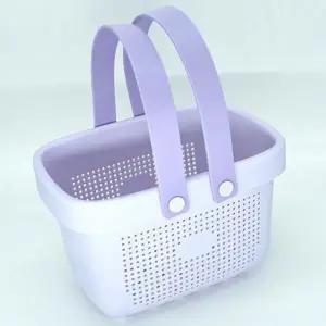 바구니 이동식 물빠짐 욕실용 목욕 바구니 정리함 휴대용 손잡이형 손잡이 다용도 수납 생활