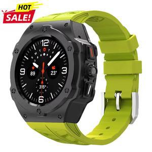 삼성 갤럭시 워치 7 울트라 47mm용 고급 개조 키트, 2025 러버 액세서리 카본 케이스 스트랩