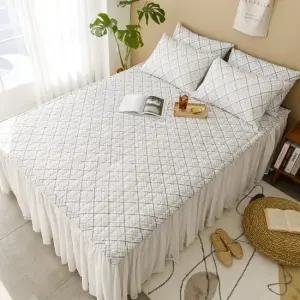 올리버하우스 쥬크 체크 시어서커 여름 침대패드 SS Q K 킹 퀸 슈퍼싱글