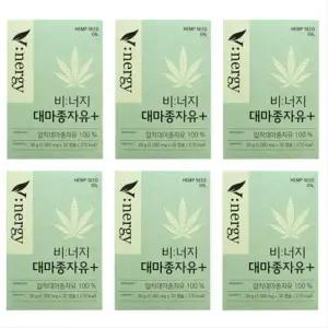비너지 대마종자유 플러스 1000mg x 30캡슐 6개