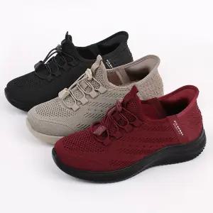 W 이지핏 슬립온 여자 성인 직장 키높이 손 안대고 바로 신는 여성운동화 초봄 초겨울