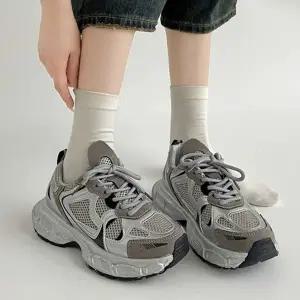 메탈릭 볼드 러닝 스니커즈 키치 스트릿 운동화