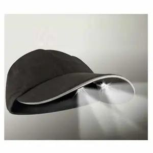 LED 랜턴 런너 캡모자 블랙 1P 야간 낚시 후레쉬 모자