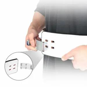 헬스 화이트 복압벨트 XXL 헬스벨트 웨이트벨트 레버