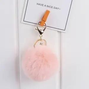 여우털열쇠고리 털장식키링 여우털키링 폭스털가방장 WFEB589