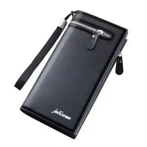 심플 남성 지퍼 장지갑 가죽 핸드폰 롱지갑 카드 WFDB50D