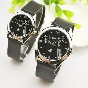 Thank you 커플시계-여성블랙DG WFB5924