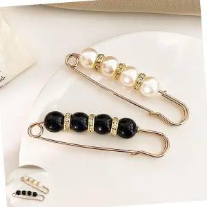 진주 포인트 고정 핀 허리사이즈조절 악세사리 바지수선클립