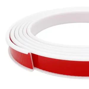 아로일더 U자형 합판 가장자리 밴딩 - 1/2인치 보호대 베니어용 자가 접착 트림 가구 조리대 테이블 판금