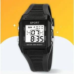 패션 스퀘어 전자 시계 디지털 손목 남성 사각 여성