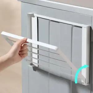 건조대 부착형 접이식 마그네틱 무타공 자석 미니 거치대