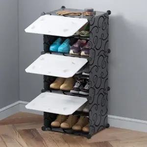 ( )공간활용 diy 신발장 콤팩트 현관 신발장 다용도 모듈형 접이식 수납장